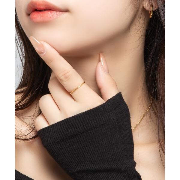 指輪 リング 細幅 ステンレストリング レディース