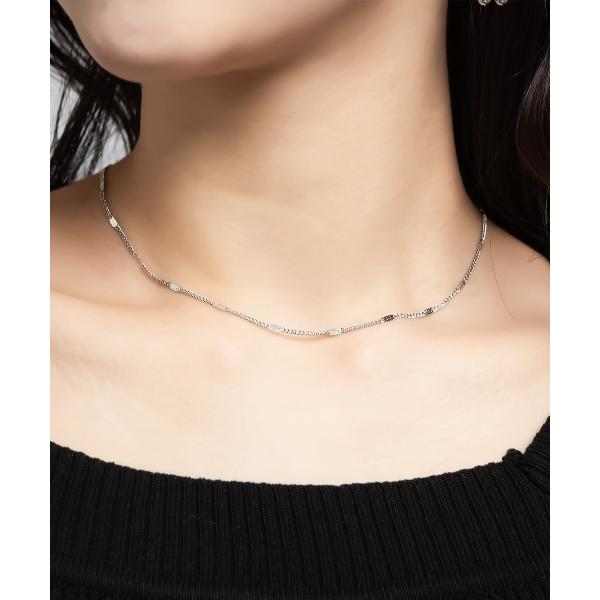 ネックレス ステーション チェーン ネックレス レディース