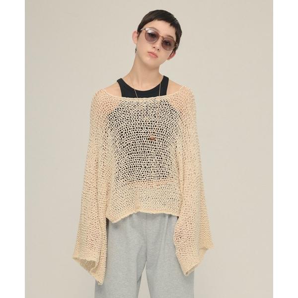 サマーニット ニット セーター 「eL」1.5G Wide Loose Pullover/49698...
