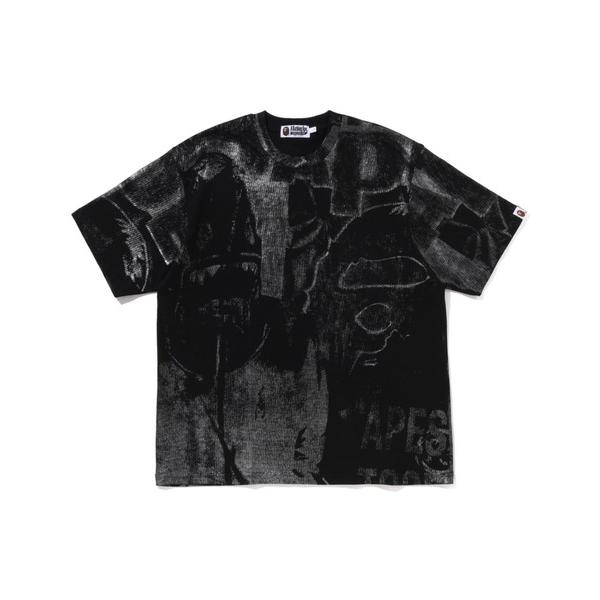 tシャツ METALLIC COATED OVERALL PRINT RELAXED FIT TEE...