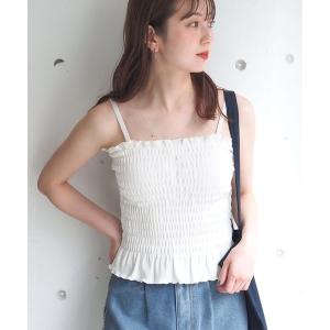 カップ付き キャミソール カップ付シャーリングキ...の商品画像