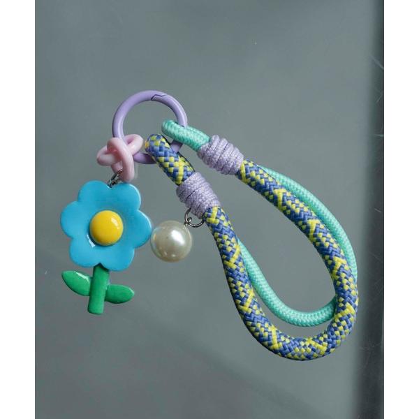 キーホルダー マルチカラーコードモチーフチャーム