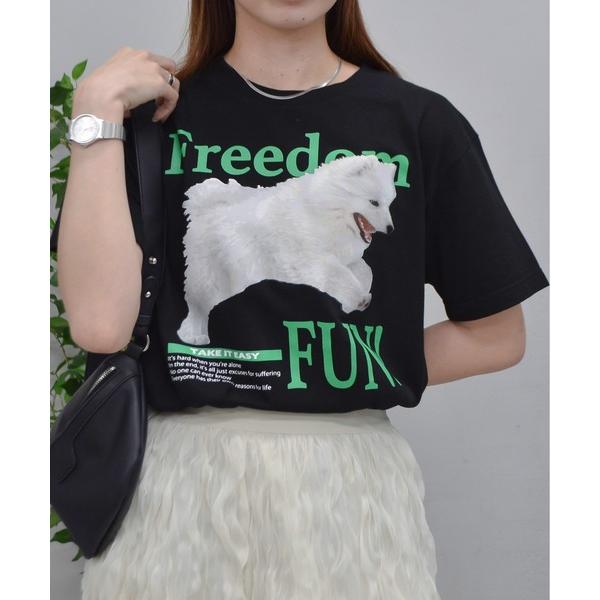 tシャツ 「spiritoso」FREEDOM FUN シートプリントTシャツ レディース メンズ