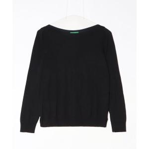 「BENETTON (UNITED COLORS OF BENETTON)」 長袖ニット SMALL ブラック レディース