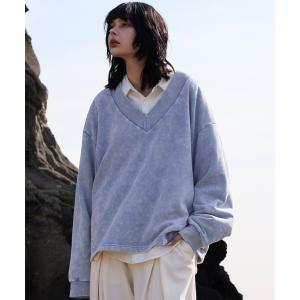 「VELNUS」 スウェットカットソー S ブルー メンズ