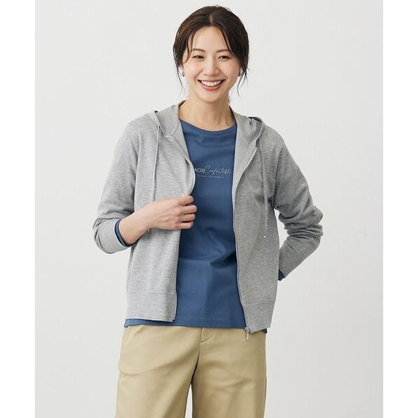 パーカー Vis/Peスパーク ニット パーカー レディース