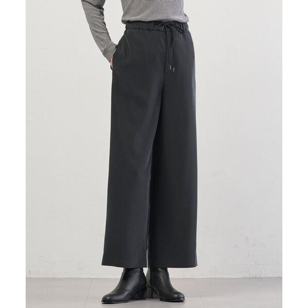 ワイドパンツ パンツ ピーチポプリン ワイド パンツ レディース