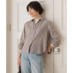 ブラウス シャツ サイロチェック シャツ レディース
