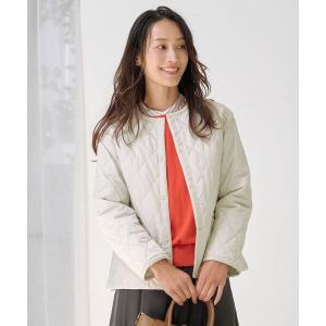 ノーカラーコート コート 「WEB限定カラーあり」コンパクトタフタキルティング ブルゾン レディース