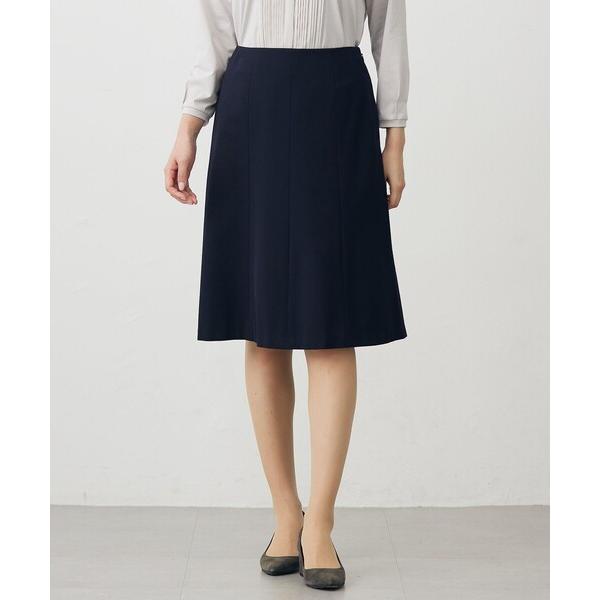 スカート 「洗える」T/Rアルガンシルク フレア スカート