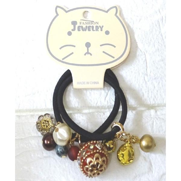 ヘアゴム 「soill」じゃらじゃら可愛いsoillのヘアゴム２本セット