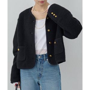 ベスト ジレ スライバーニットジャケット レディース