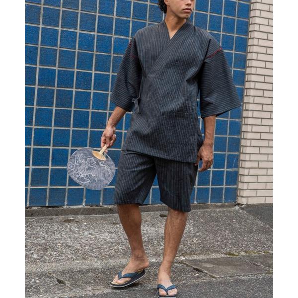 浴衣 「希楽者」しじら甚平/すぐに使える！夏を彩るメンズセット メンズ