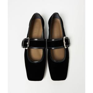 パンプス ワイドベルトメリージェーンフラット20↑