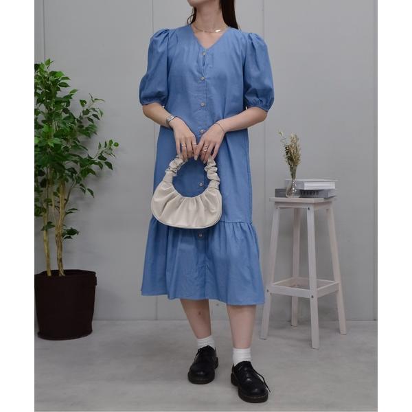 ワンピース 「＆soiree」デニムティアードワンピース