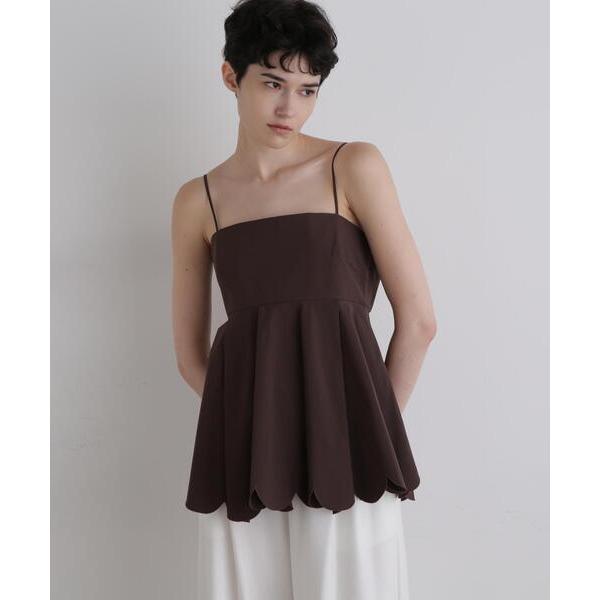 キャミソール SOLOTEXブロードスカラップキャミソール