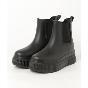 長靴 レインブーツ lus. 厚底サイドゴアレインブーツ レディース