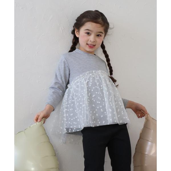 「BONJOUR SAGAN enfant」 「KIDS」長袖カットソー 120 ライトグレー キッ...