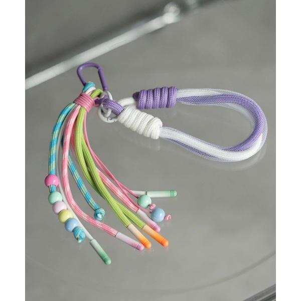 キーホルダー カラーミックスチャーム