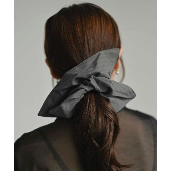 シュシュ マルチスクエアシュシュ(ハートチャーム・メタリック）