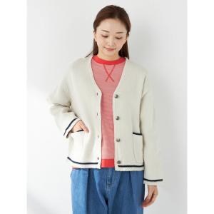 カーディガン コットンマリンカーディガン レディース