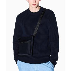 ショルダーバッグ 「A|X アルマーニ エクスチェンジ」AXロゴ ナイロンフラットショルダーバッグ メンズ