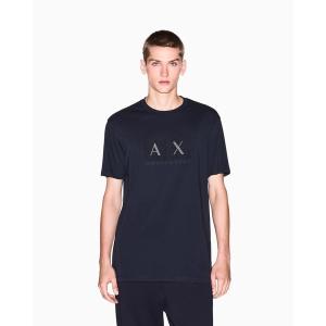 tシャツ 「A|X アルマーニ エクスチェンジ」エンブロイダードボックスロゴ 半袖クルーネックTシャツ/REGULAR メンズ