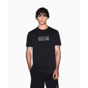 tシャツ 「A|X アルマーニ エクスチェンジ」ゴールドロゴ 半袖クルーネックTシャツ/REGULAR メンズ