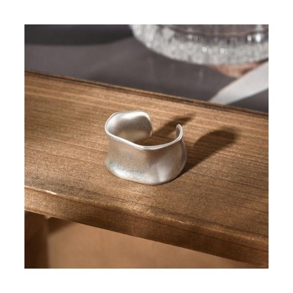 指輪 リング 大ぶりモードな印象のシルバーリング レディース