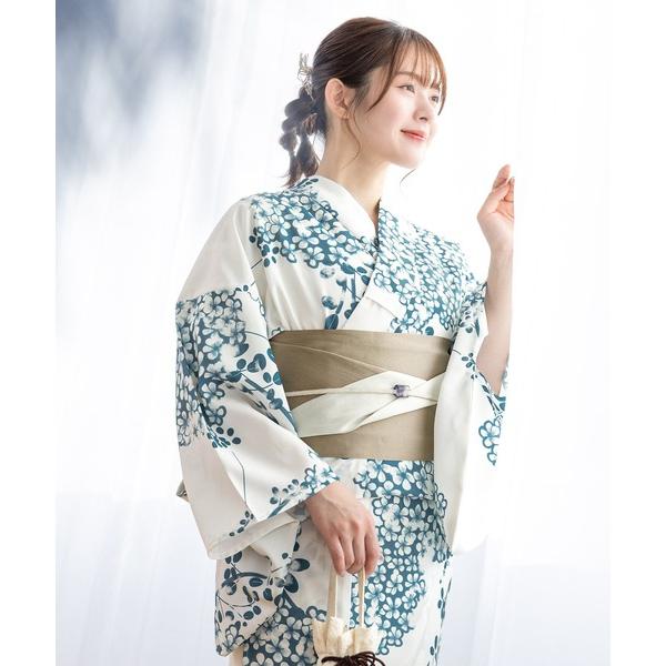 浴衣 “初心者でもプロの着姿”新二部式 セパレート浴衣3点セット（上衣・下衣・おはしょり布＋帯＋伊達...