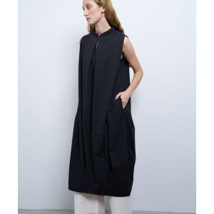 LANVIN en Bleu ワンピース ライトタフタチュニックワンピース