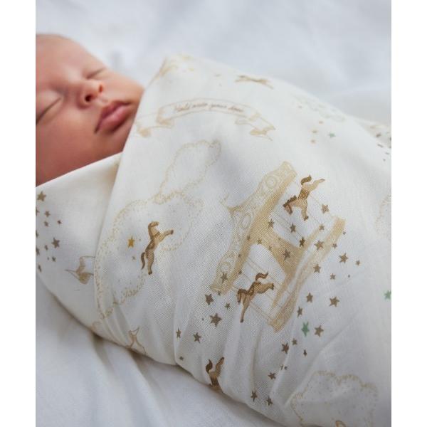 おくるみ 「10mois(ディモワ)」SWADDLE bamboo(スワドルバンブー)　メリーゴーラ...