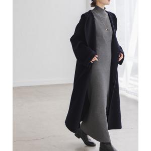 2712Z 美品 ノーブル フーデッドコート マンテコ ボリューム袖 ブラウンM 2712Z 美品 ノーブル フーデッドコート マンテコ ボリューム袖