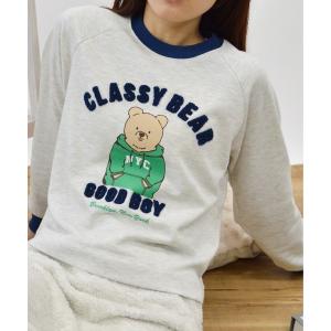 トレーナー スウェット 「spiritoso」ベアプリントラグランスウェット レディース メンズ