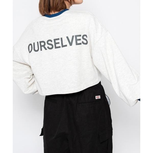 tシャツ 「spiritoso」ラバープリントショートスウェット レディース