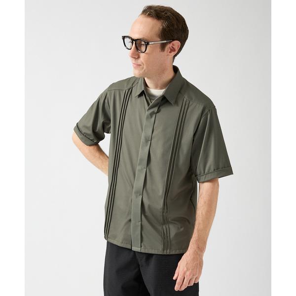 シャツ 「接触冷感」ワンピースカラー 半袖 キューバシャツ メンズ