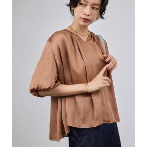 ROPE'（ロペ） ブラウス シャツ カールマイヤーウエストタックペプラム