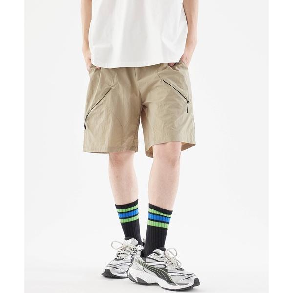 パンツ Zip pocket half pants/ジップポケットハーフパンツ メンズ レディース