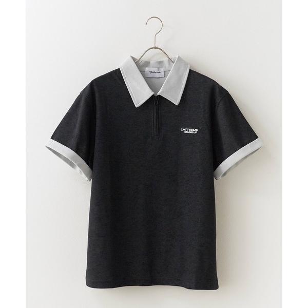 tシャツ Sporty design half-zip top/スポーティー デザインハーフジップト...