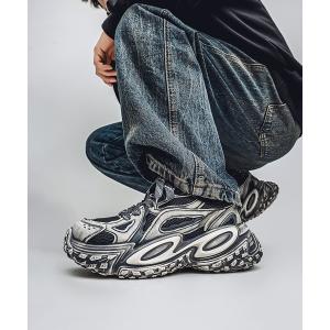 スニーカー 「SHOES 365」厚底凹凸ダッドスニーカー メンズ