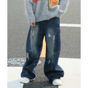 【D-LAND】ボタンフライ リジットデニム バギーパンツ ワイドパンツ ジーンズ メンズ レディース : ZOZOTOWN Yahoo!店 - 通販