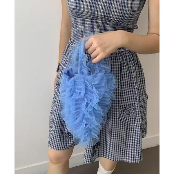 ハンドバッグ チュールフリルキャミバッグ