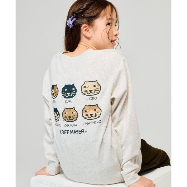 tシャツ プリントクルー（ネコ） キッズ 子供服 男の子 女の子