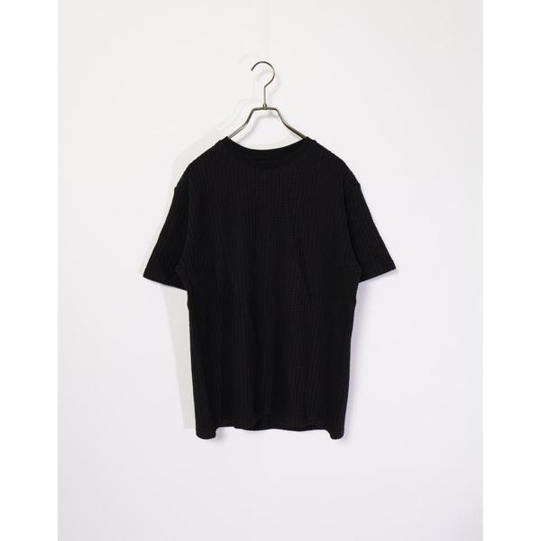 tシャツ MMMM/イレギュラーワッフル　ショートスリーブクルーネック メンズ レディース