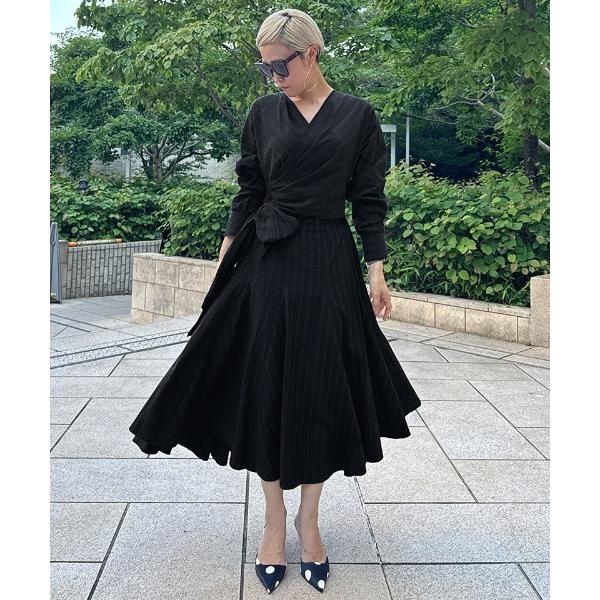 ワンピース ドレープ美シルエットワンピース