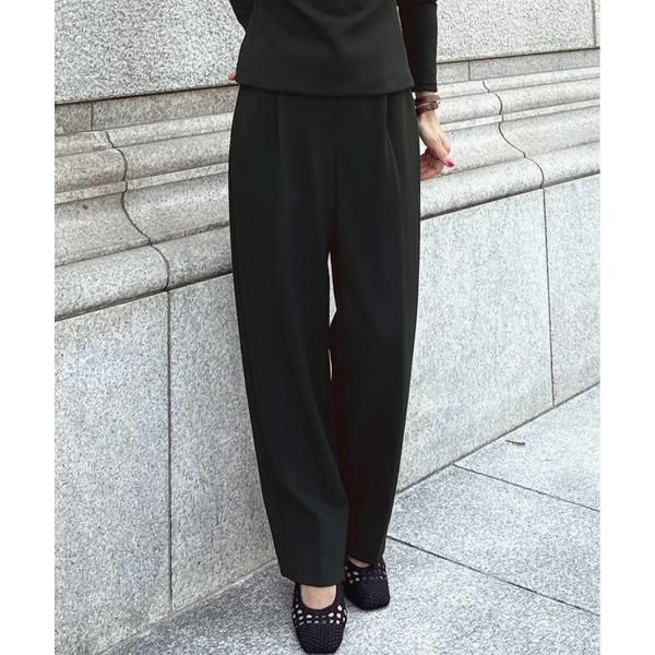 パンツ ストレッチモダンワイドパンツ レディース