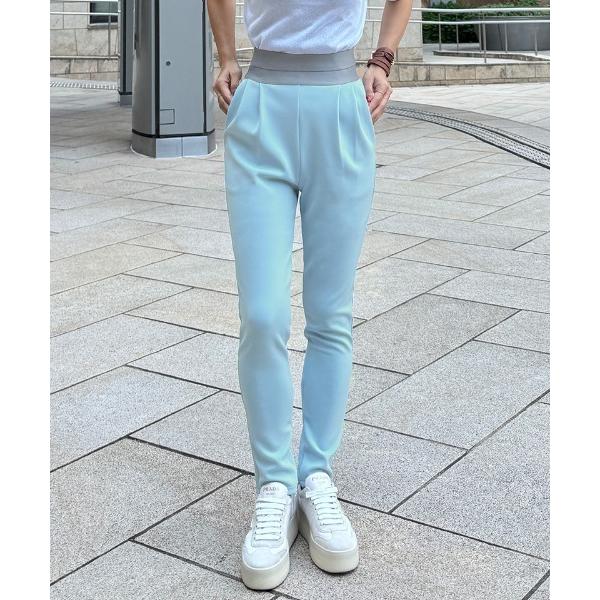 パンツ 日本製美脚アジアフィットタックレギンスパンツ レディース