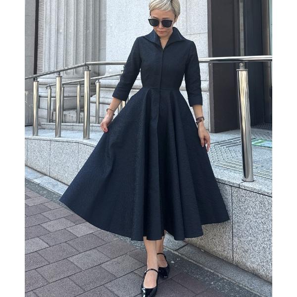 ワンピース ジャガードフィット＆フレアワンピース