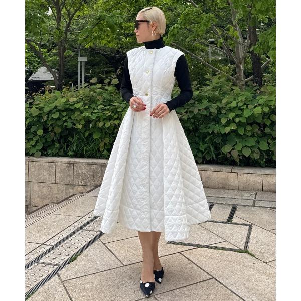 ワンピース ２WAY機能綿キルティングジレワンピース