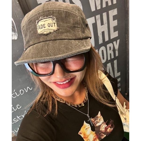 キャップ 帽子 ipugo/イプゴ ピグメント ダメージキャップ レディース